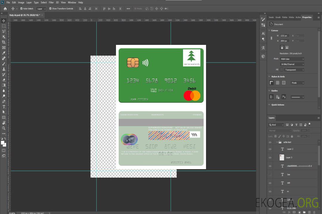 Soudan du Sud Eden Commercial Bank mastercard template Soudan du Sud Eden Commercial Bank mastercard template